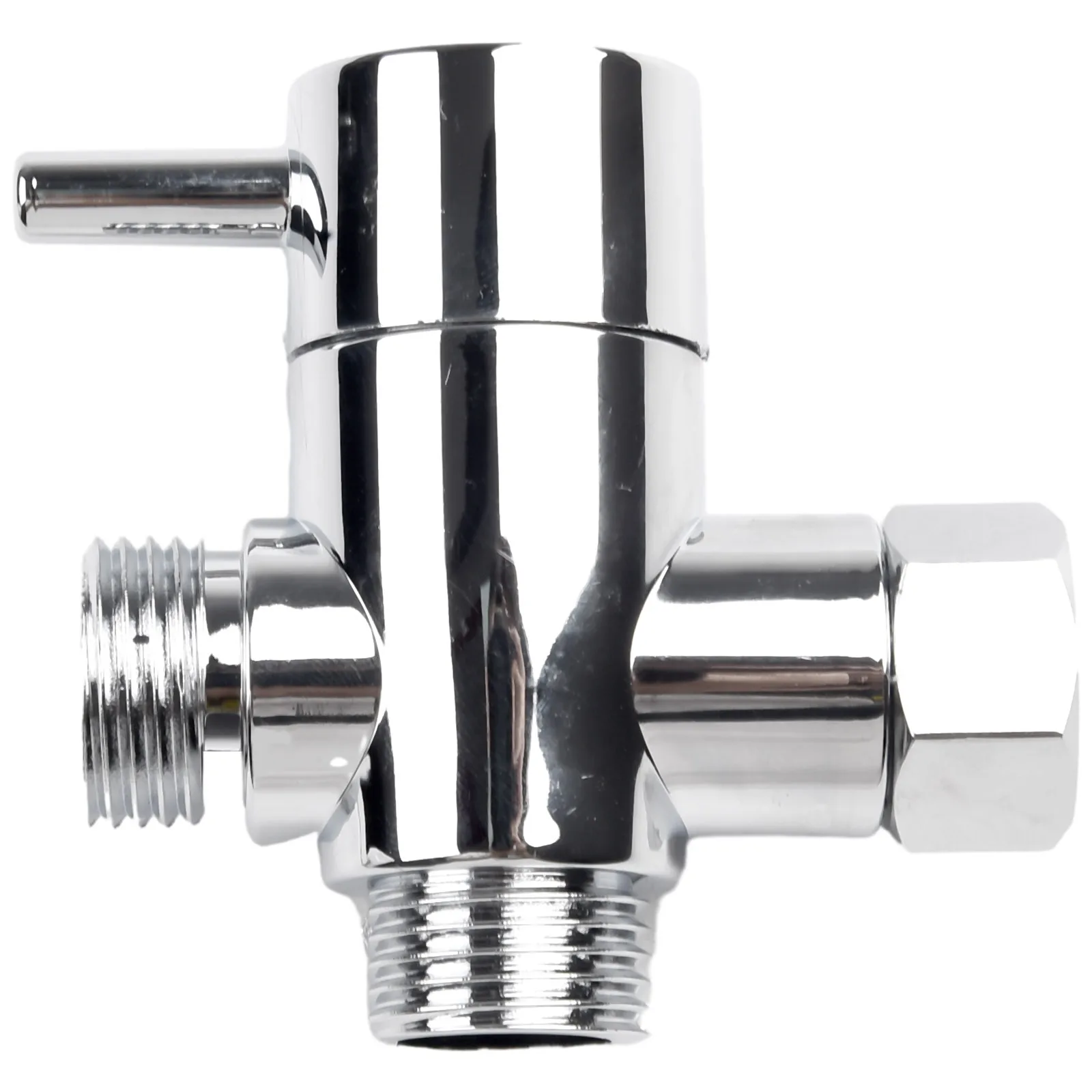 3 Way T-Adapter Bath 1/2 Shower Head Mount Valve Diverter ABS Converter