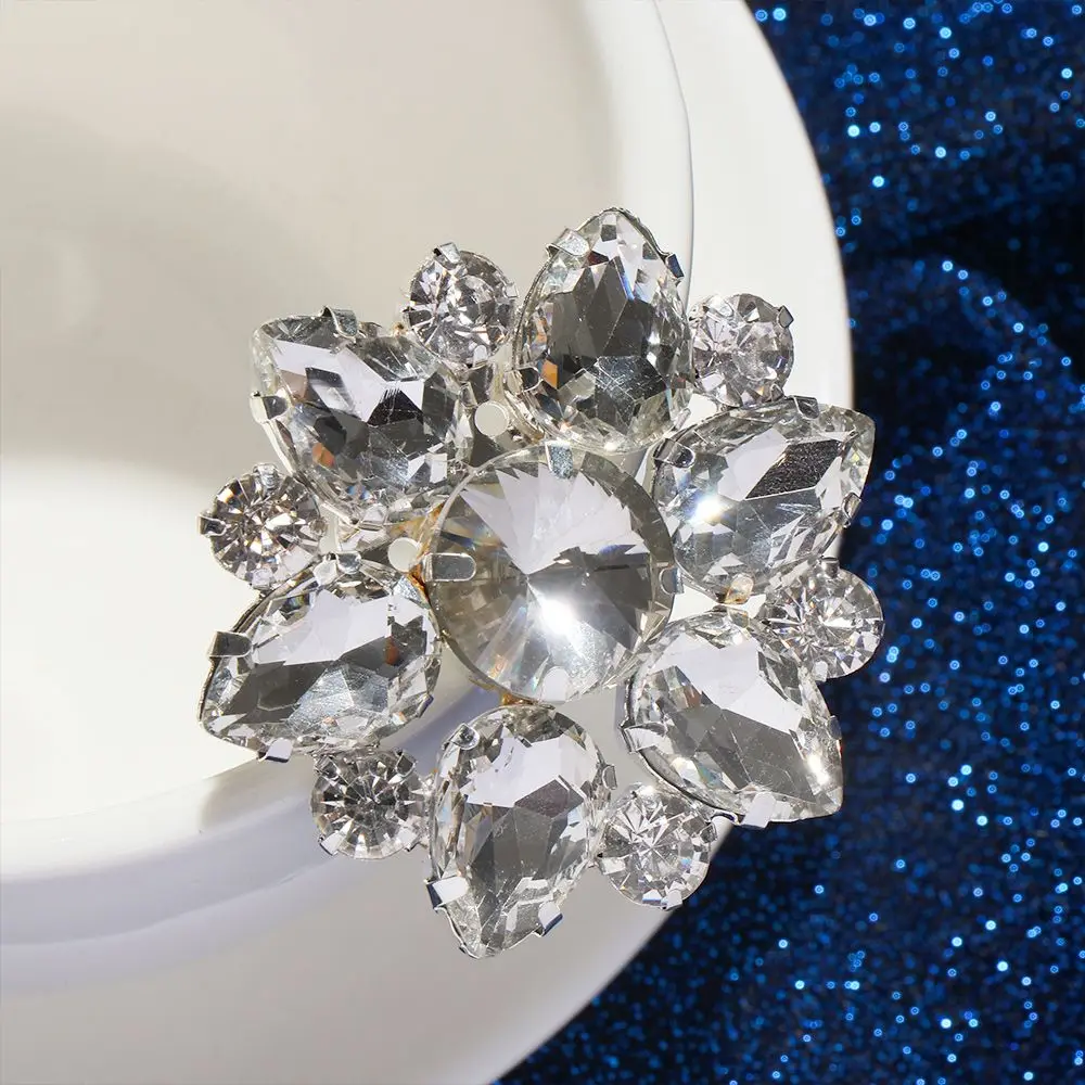 Rhinestone Wedding Shoe Clips Decorations Charm Buckle