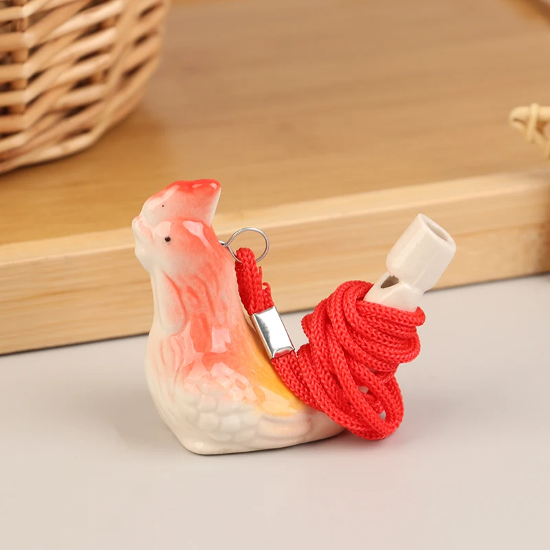 Random Coloured Drawing Water Bird Whistle Ceramic Water Bird Whistle Musical Instrument Cute Outdoor Team Sports 1pc whistle keychain,survival whistle,sport whistle,sports whistle,soccer whistle,mini whistle,metal whistle,electronic whistle,horror scream whistle,wooden train whistle toy
