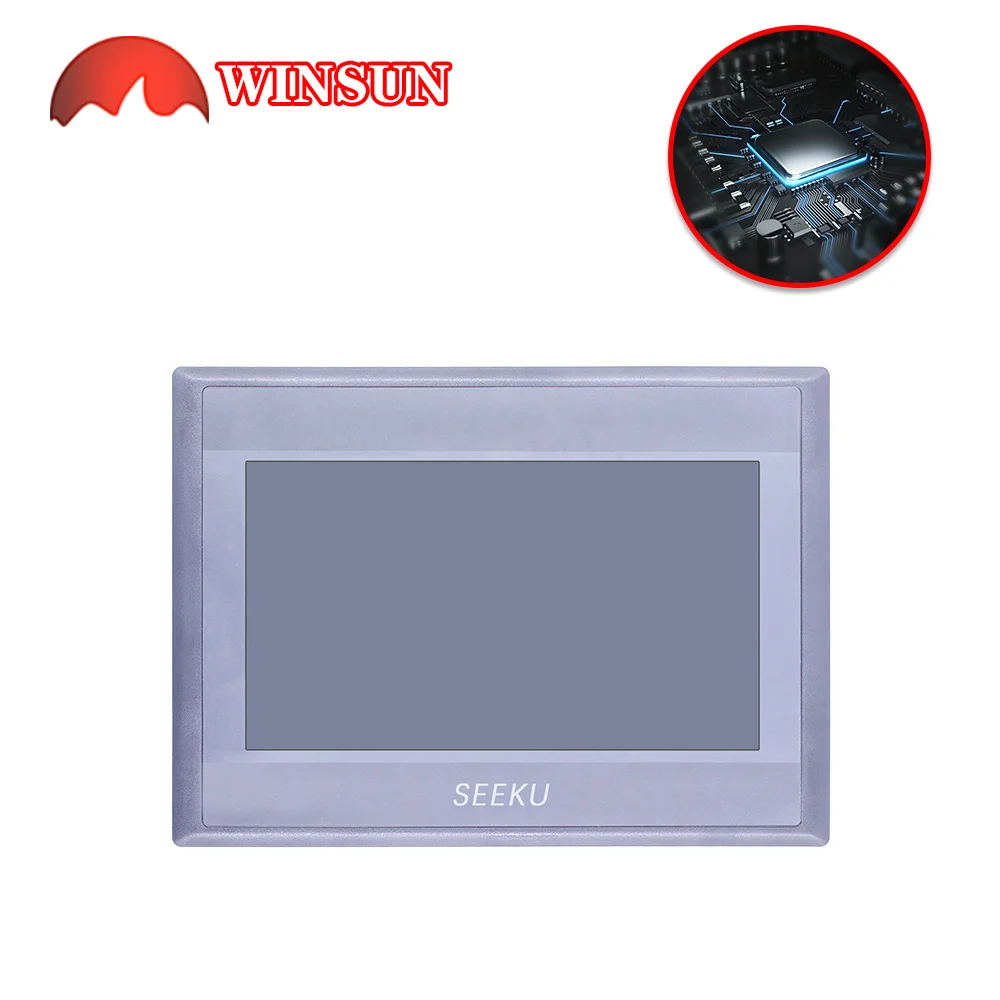 

Seeku WS7048 реле HMI PLC все в одном 7-дюймовый сенсорный экран с программируемым контроллером 24DI 16DO интегрированная панель RTC в комплекте