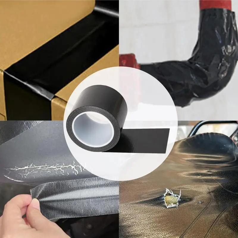 

Leather Repair Tape Waterproof Black Upholstery Tape Multifunctional Strong Self Adhesive Patch For Sofas Car Seats Furnitures