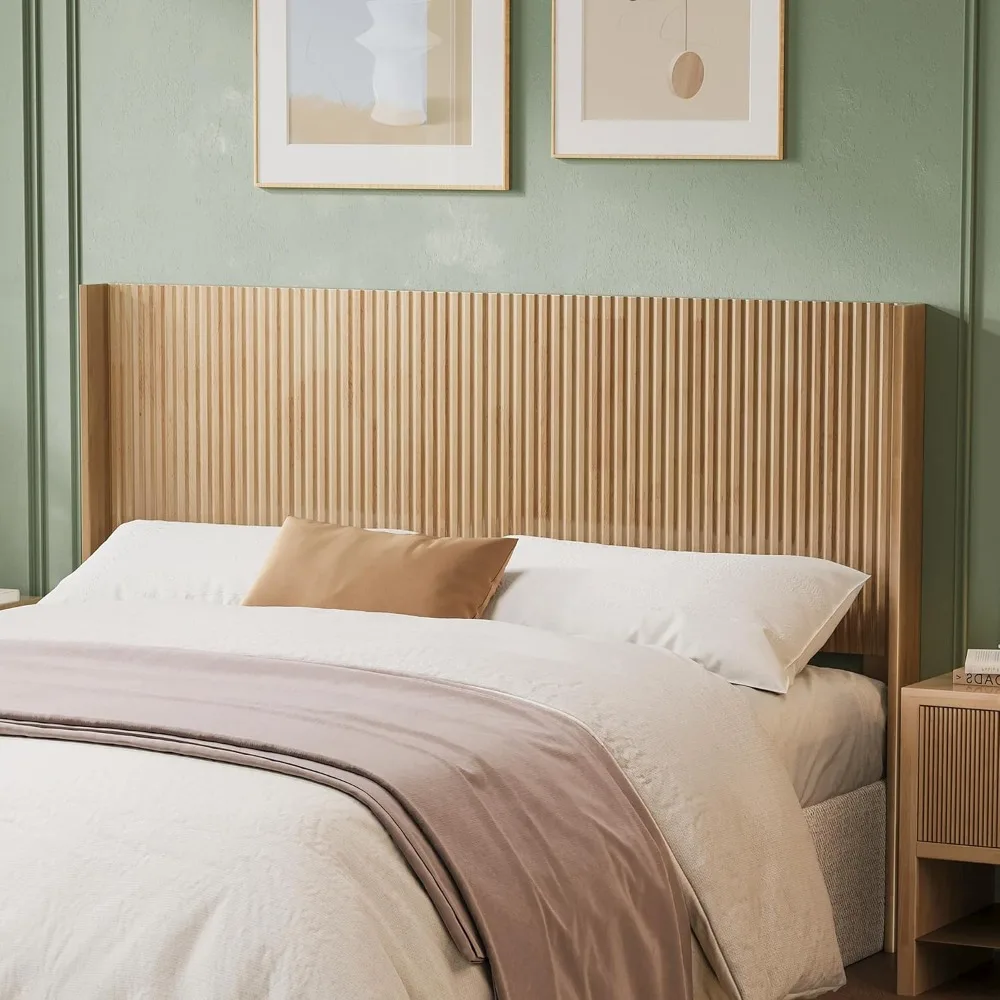 Wide Wooden Headboards King Size, Modern Wood Headboard King Size Headboard Only, Farmhouse Head Board Only, Wall Mounted H