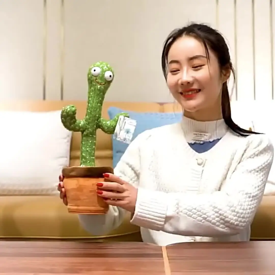 Plastic Dancing Cactus Talking Toy At Rs 180/piece In Surat | ID - Foto 6