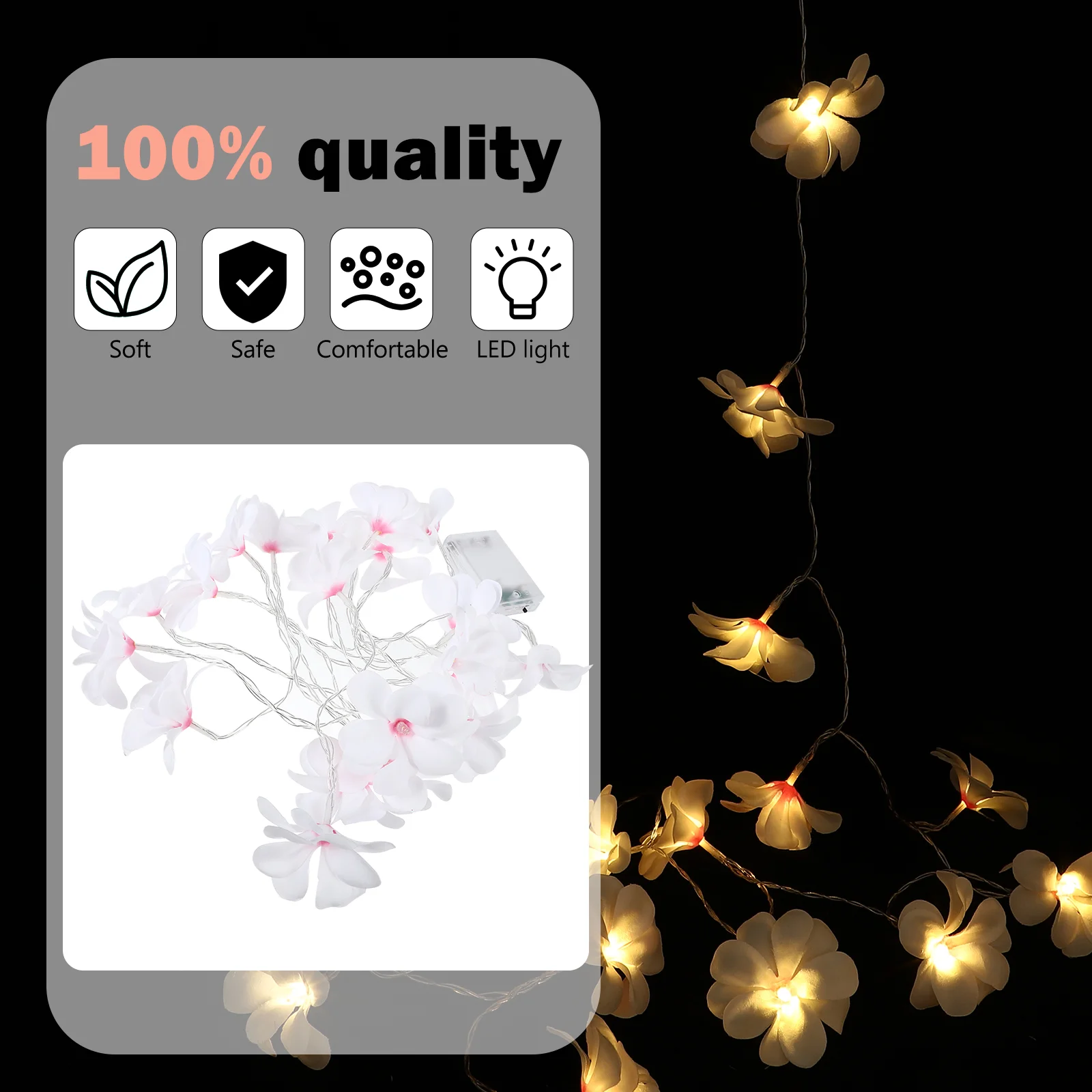 

Window Fairy Lights Egg Flower String Para Mujer Interior LED Lamp