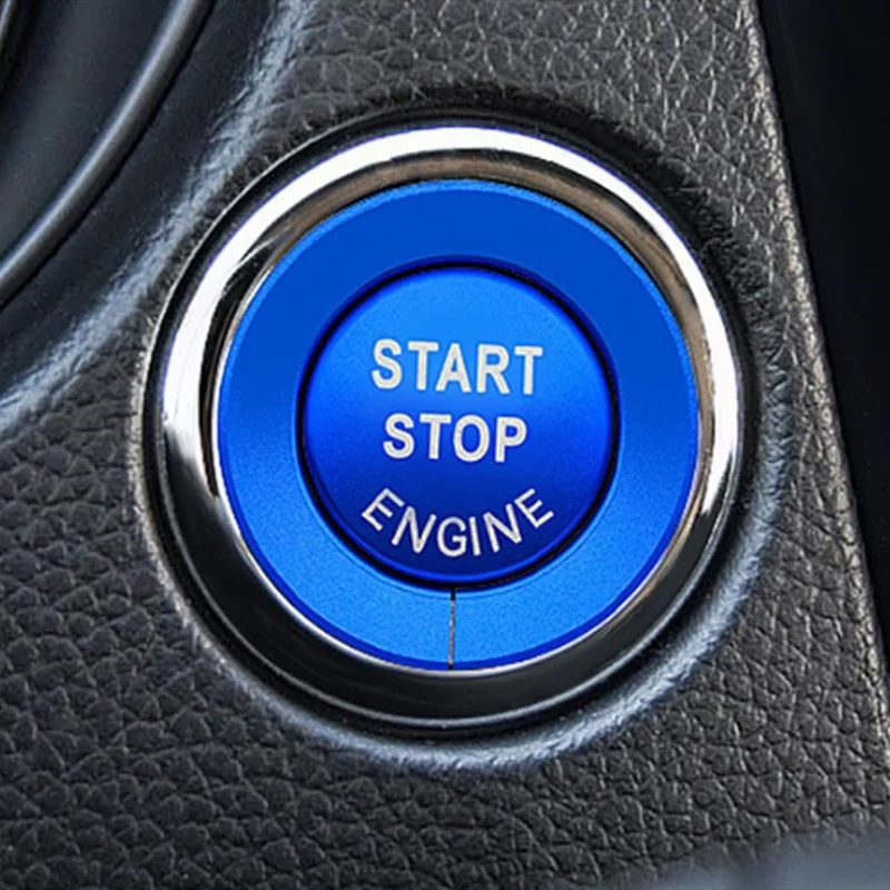1pc Car Start Stop Engine Switch Button Cover Ring For Nissan X-trail car start button cover car start button car start stop button