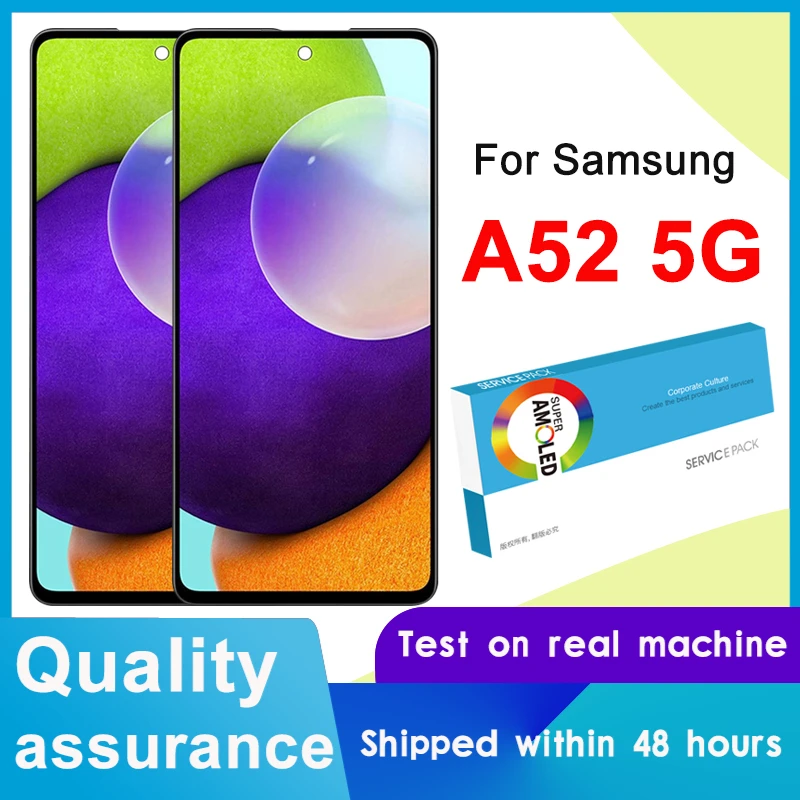 mobile phone lcd screens Original 6.5" Super AMOLED Display For Samsung Galaxy A52 5G LCD Touch Screen SM-A526B SM-A526B/DS SM-A5260 SM-A526W SM-A526U screen for lcd phones galaxy