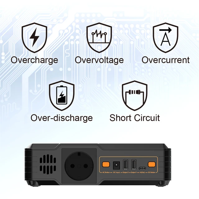 Groupe électrogène Novoo Powerbank,40000mAh 148Wh,Batterie externe ,220V/100W,USB-C  PD 60W,2*USB-A