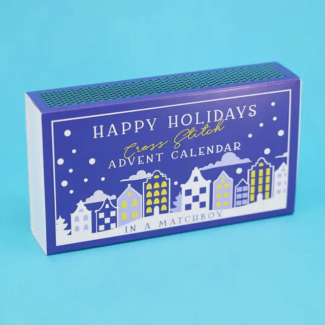 Calendrier de l'Avent au point de croix de Noël, kit de broderie de calendrier de Noël 3