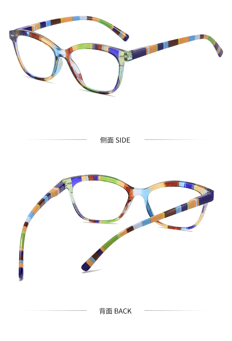 Reading Glasses Women – Lightweight Rectangle Plastic Frame With Anti-Reflective Lenses
