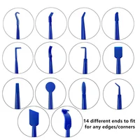 19Pcs/10Pcs Car Wrapping Vinyl Tool Kit Window Film Tint Tools Car Wrap Sticks Edge Trimming Squeegee Tinting Felt Edge Squeegee 2