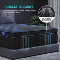 12"Gel Memory Foam Hybrid Pocket Spring Mattress Twin Full Queen King Bed Mattress In A Box, Medium Firm Motion Isolation 4