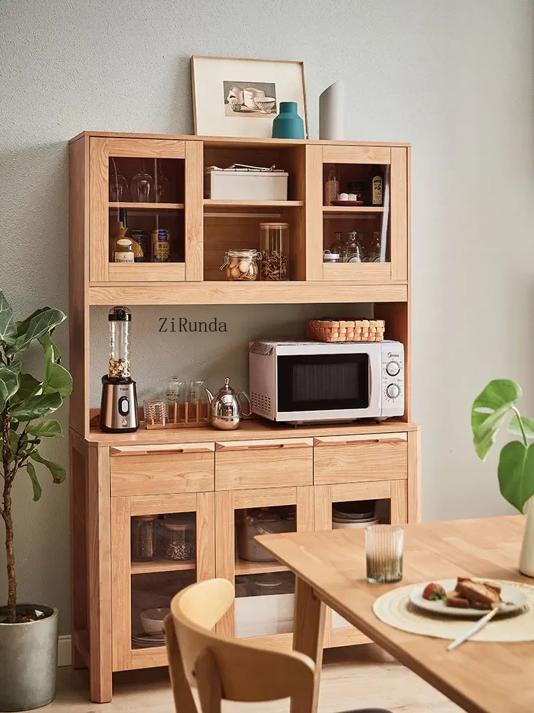 ~Simple living room dining side cabinet integrated wall storage tea winebucket cabinet