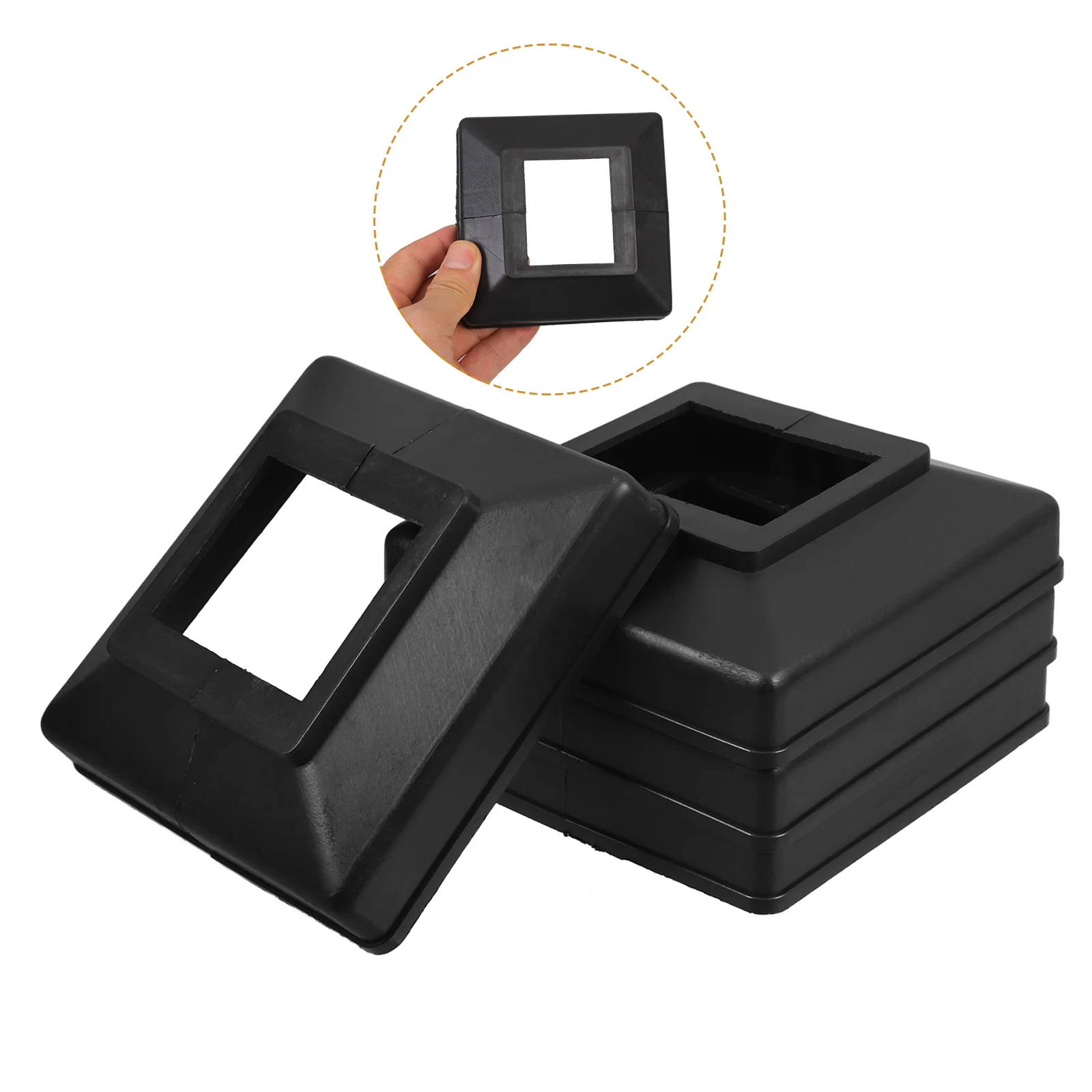 4 Pcs Post Base Cover Column Wraps Porch Replace Skirt Part Decorative Fence Parts Replacement Trim