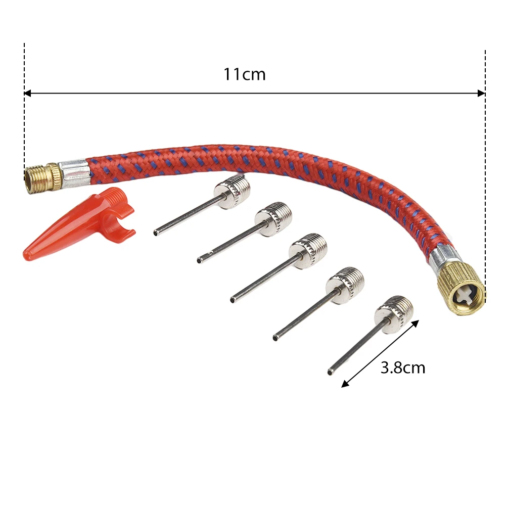 

Durable High Quality Inflator Extension Hose Long Lasting Air Pump Hose Tip Air Pump Hose Tips Extension Hose Red