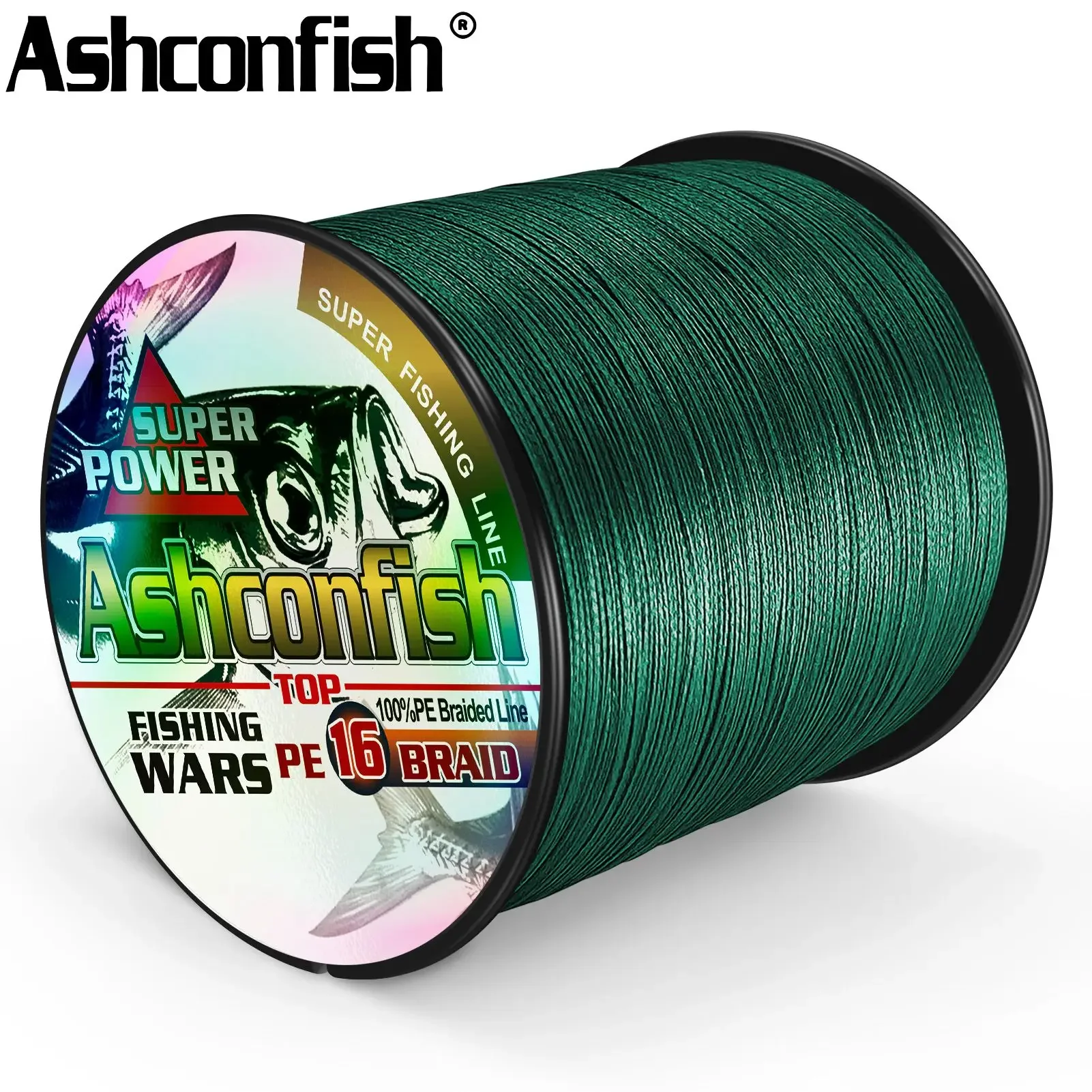 Ashconfish X16 Braided PE Fishing Line 1500m Hollow Core Multifilament Wire 20LB-500LB Super Extreme Power Strength Japan Line fishing line fishing tackle