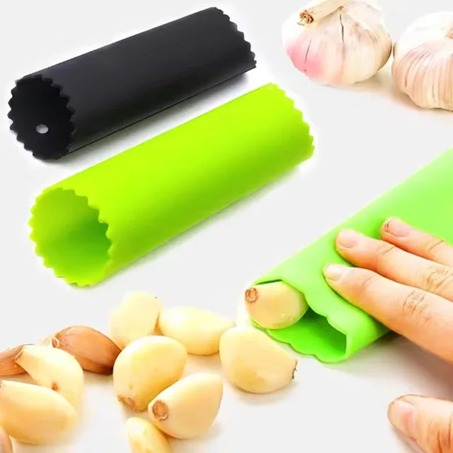 ซิลิโคนกระเทียม Peeler วงกลมกระบอก Stripper Tube Peeling กระเทียม Peeler Peel Barrel Peeling เครื่องมือห้องครัวที่มีประโยชน์อุปกรณ์เสริม 4