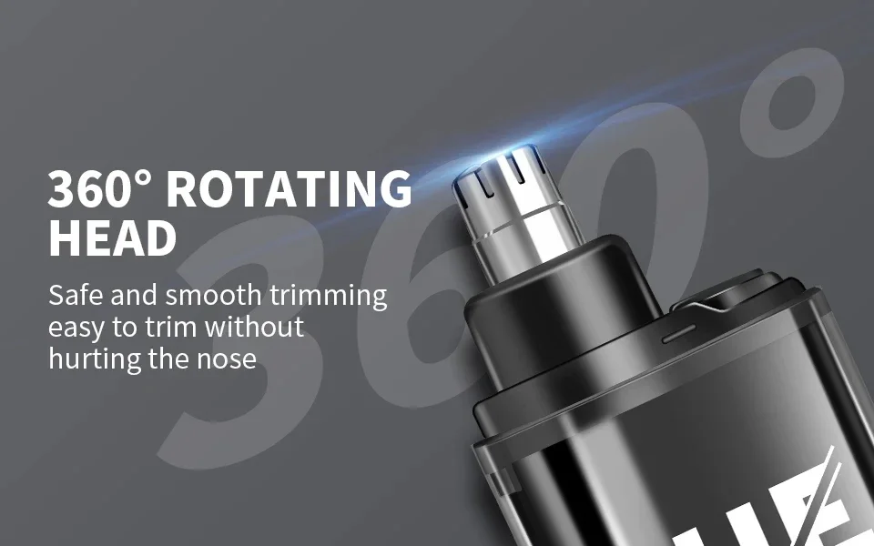 Portable Mini Nose Hair Trimmer Electric USB Rechargeable Painless Relaxed Cut Nose Hair Household Appliances For Men Women 3