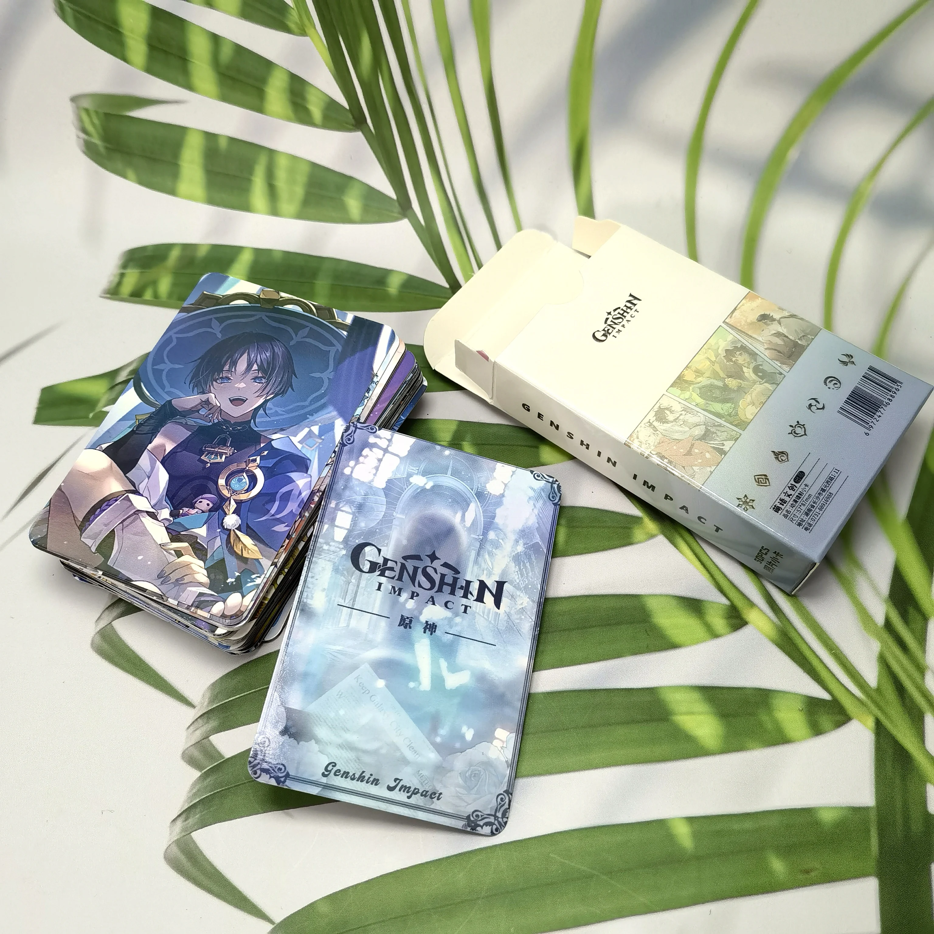 Lomo Cards 50Pcs Genshin Game Character Photocard Furina Neuvillette Wriothesley Kazuha Wanderer Xiao Venti Gift Collection