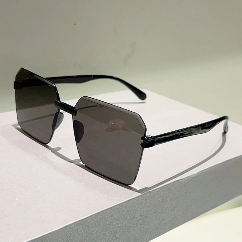 KAMMPT Quadratische Sonnenbrille für Herren, 2025, neue Mode, Vintage-Farbverlauf, Outdoor-Casual-Sonnenbrille, Damen, trendige, mehrfarbige Dekor-Sonnenbrille – Detail 9