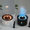 KINSCOTER Volcano Flame Aroma Diffuser Jellyfish Smoke Ring Air Humidifier 360ml Aromatherapy Essential Oil Diffuser Cool Gift 2