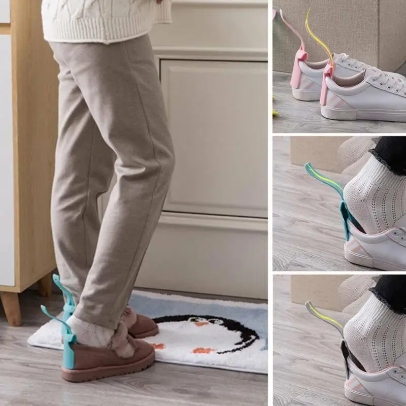 

Portable Lazy Shoe Helper Unisex Handled Shoe Horn Easy On And Off Easy Wear Help Old Man Pregnant Or Back Pain People