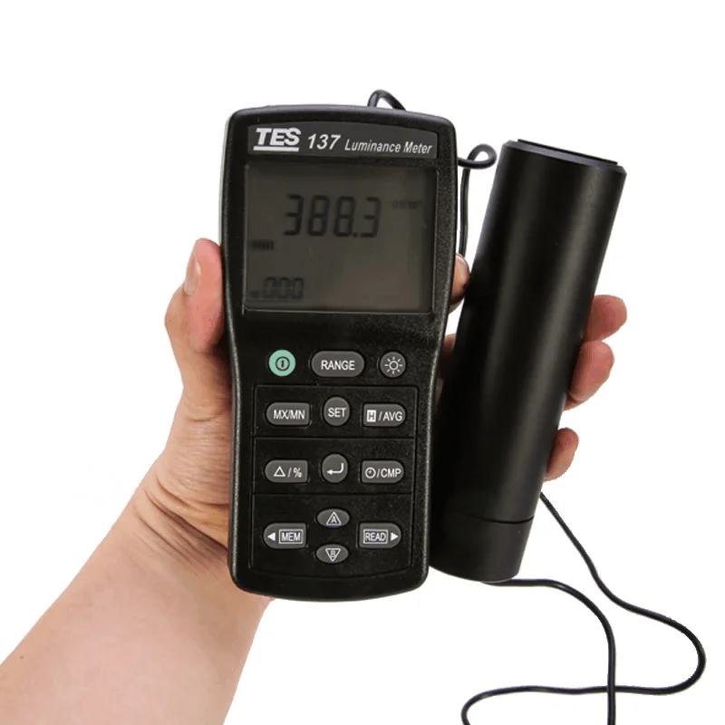 TES-137 TES137 Luminance Meter Dual Display 4-Digit LCD