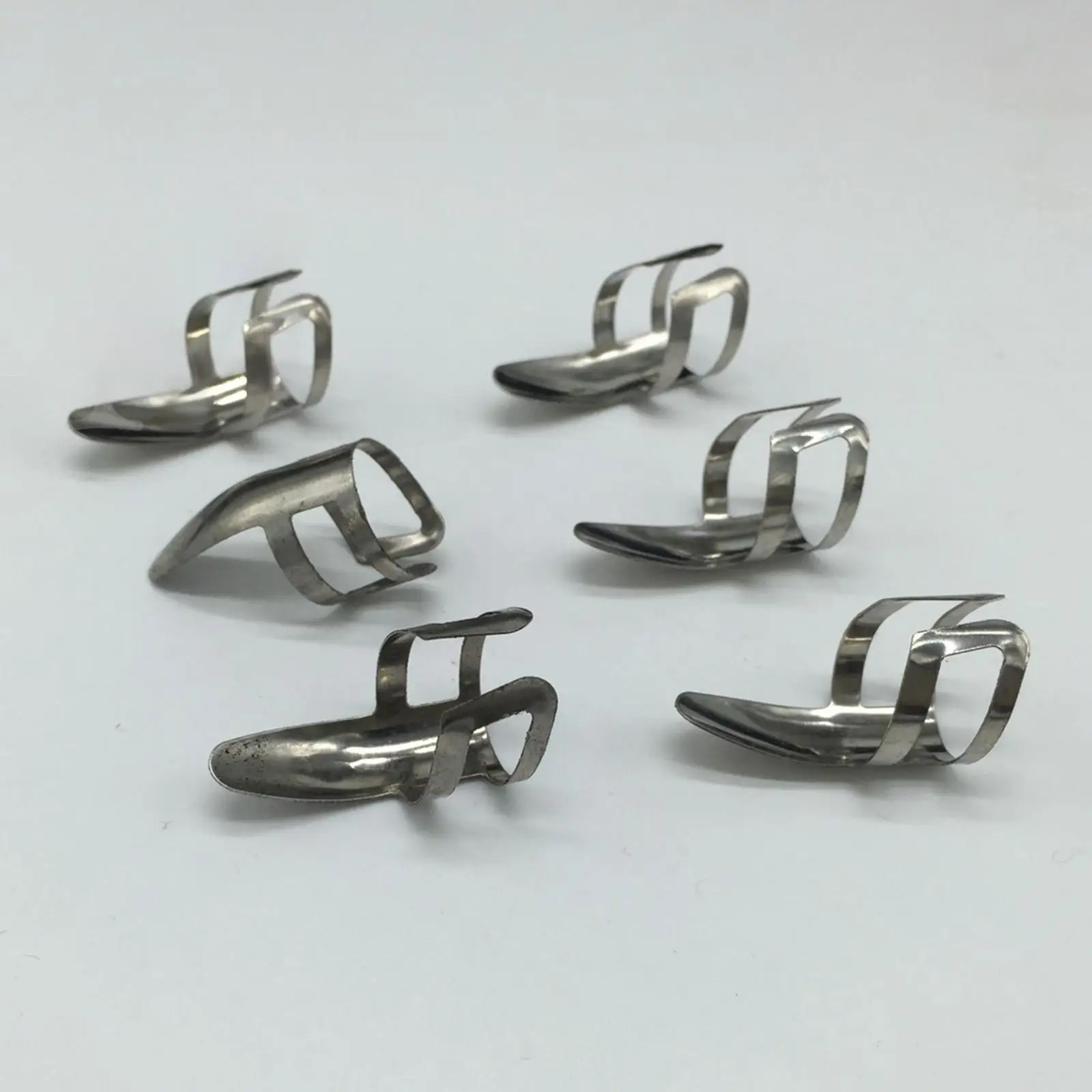 6 Pieces Classic Guitar Pick Plectrums Stainless Steel for Electric Guitar