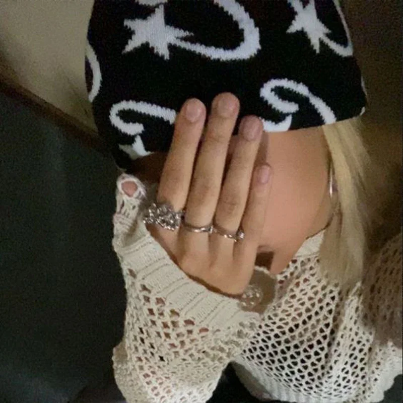 Knitted Hat Couple Hip-hop Trendy Beanie Letter Jacquard Women Male Winter Warm Wool Balaclava