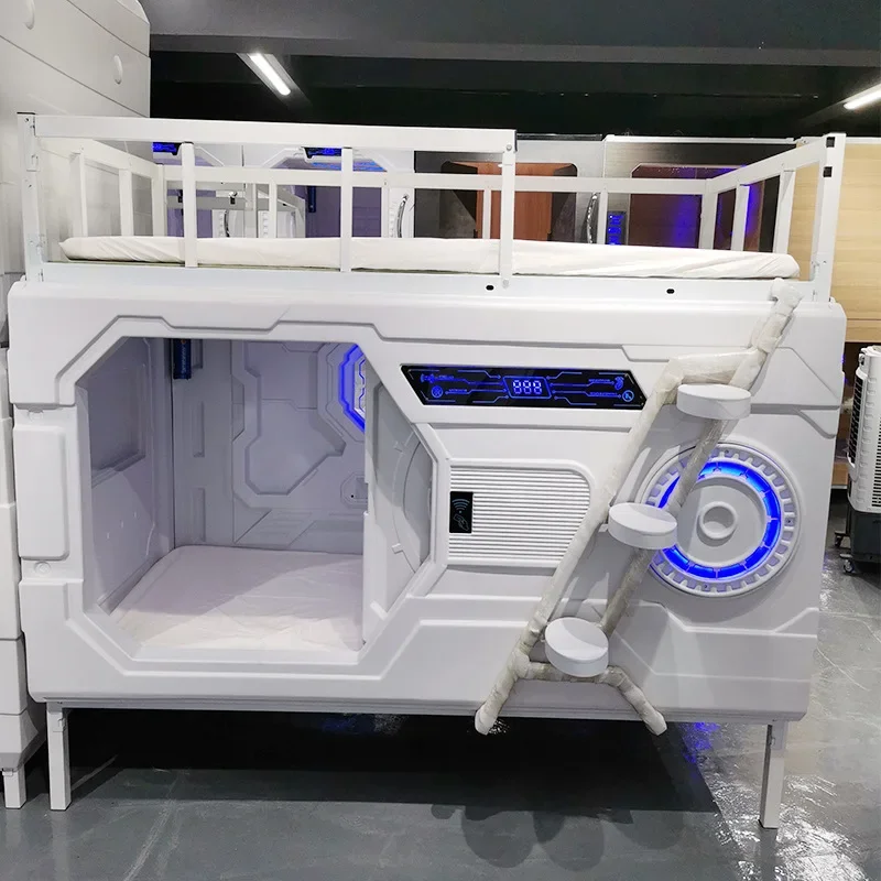 

capsule bed, technology model, sleep family, smart model, hotel equipment, hotel, capsule, gaming bed, student single cabin