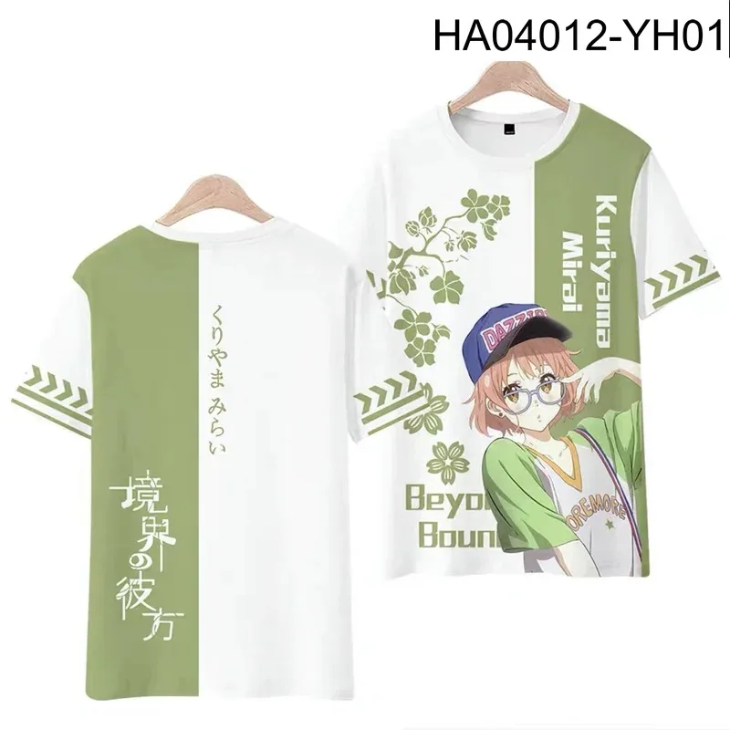 Beyond the limit 3d printing T-shirt summer fashion around neck short sleeve popular anime japanese streetwear plus size