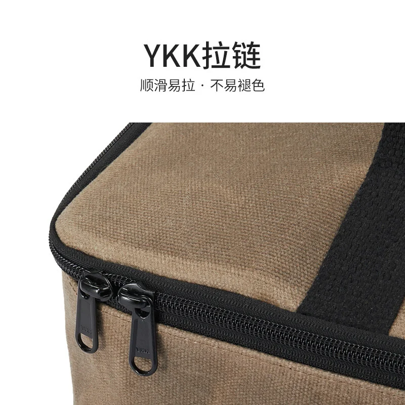 Camping Storage Bag Square Portable Outdoor Sundry Bag Travel Tableware Storage
