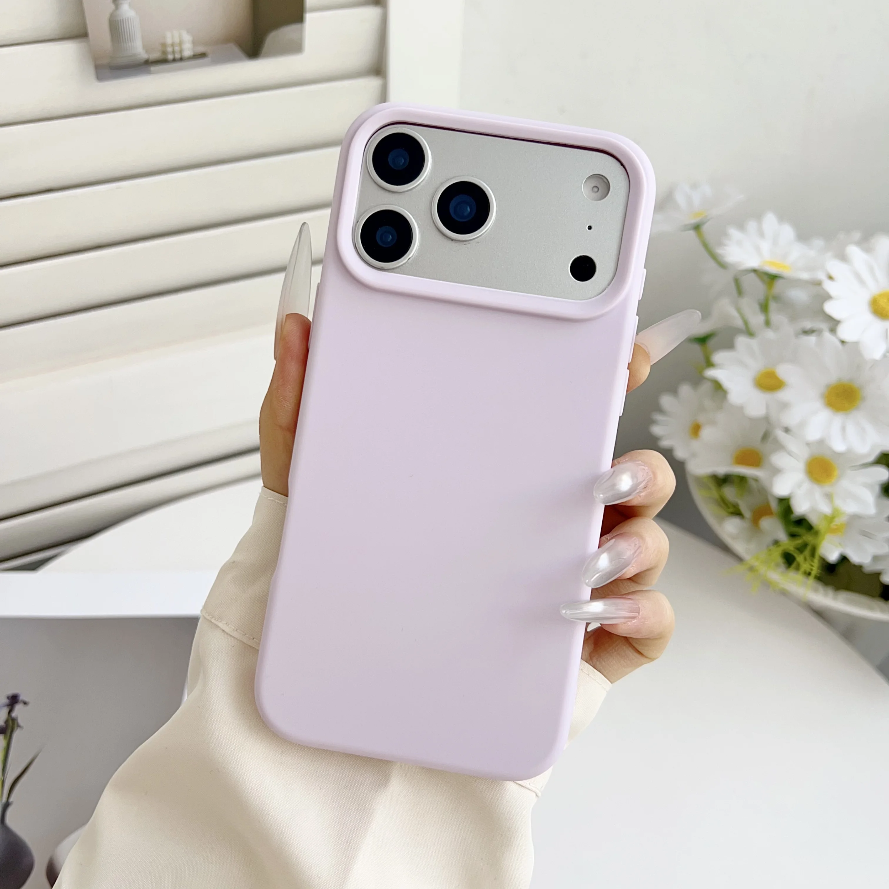 ตัวเลือกสินค้า เคสซิลิโคนสีส้มด้านกันกระแทก iPhone 17 Pro Max