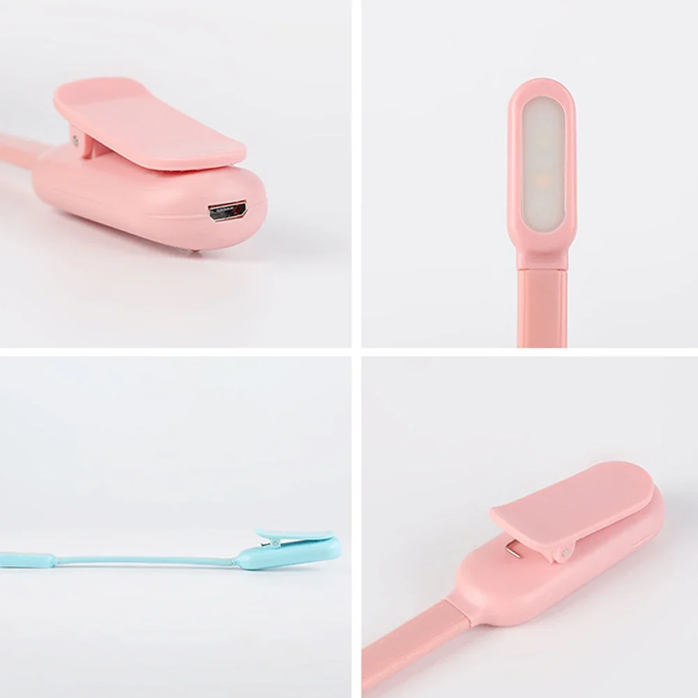 Rechargeable Reading Lamp - Portable Book Light with Flexible Neck & Adjustable Brightness