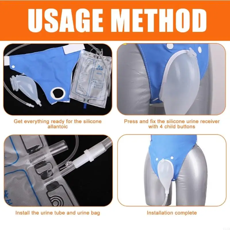 U2JD Portable Urine Collection Bag Soft And Friendly Urine Bag For Outdoor Travel Use