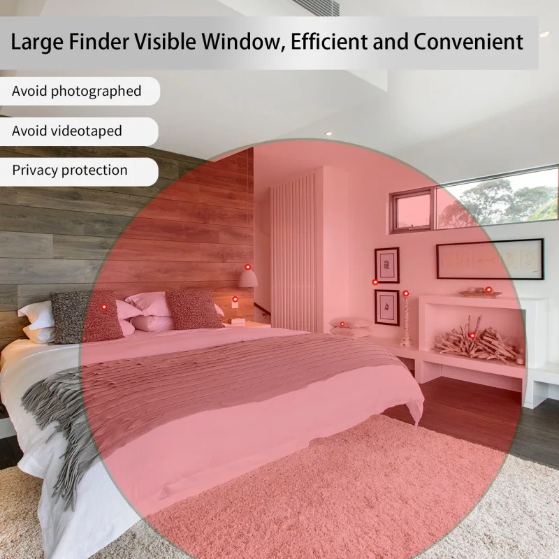 Anti-camera/anti-recording Detector Large Window 360&deg; 3D Scanning Detection Pinhole Camera/listening-in Device for Hotel Car Etc