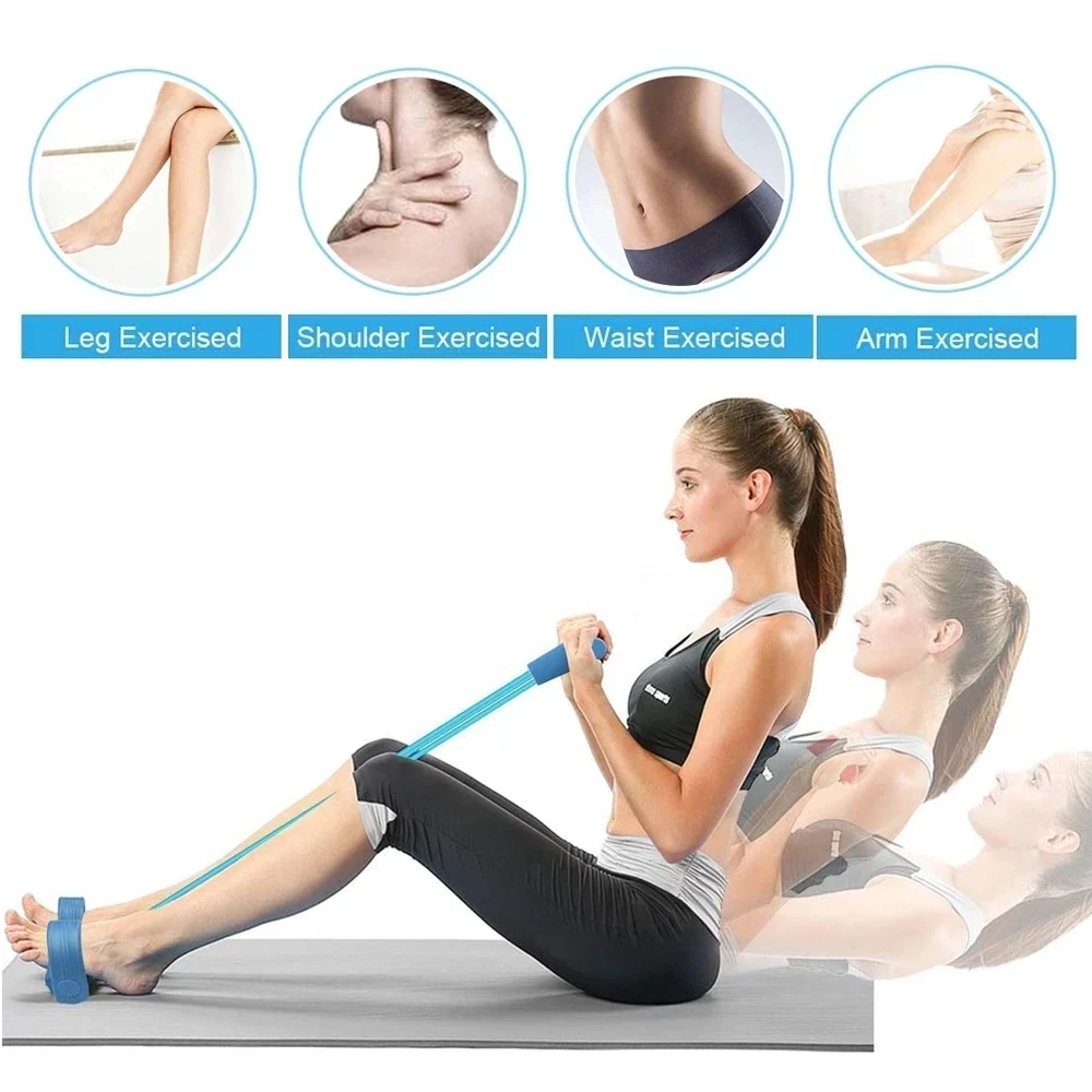 4 Resistance Elastic Pull Rope Training Device Abdominal Resistance Band for Home Gym Sport Exercise Training Fitness Equipment resistance bands resistance band resistance strap fitness tension rope
