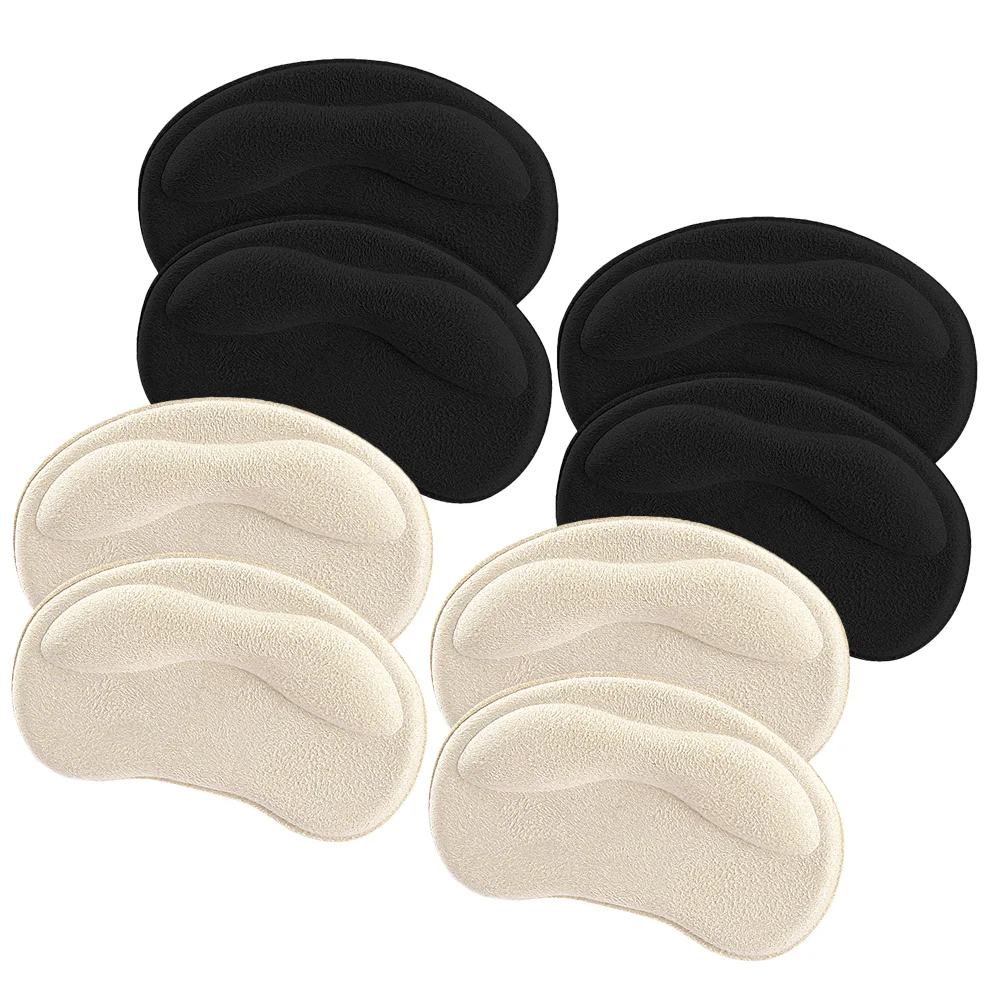 4 Pairs Heel Pads For Shoes That Are Too Big Anti Drop Grips Self-adhesive Cushion Inserts Protector Women Women's self warming cat bed pad dogs cushion bed