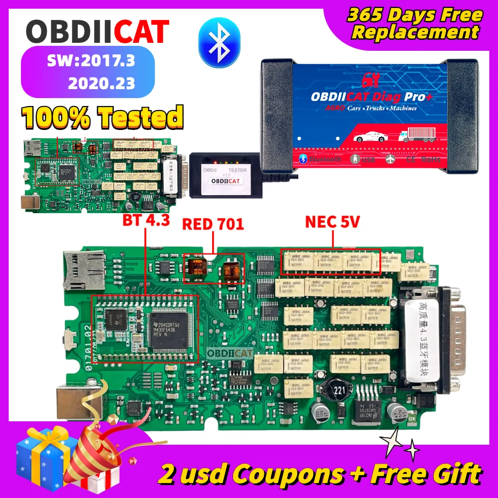 A+ + OBDIICAT BT 4.3 Multidiag MVDiag 2020.23 With Keygen TCS Pro New ...