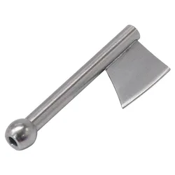 Unique 64mm Stainless Steel Straw - Creative Kitchen Tool & Fun Holiday Gift (1pcs battle axe tube)