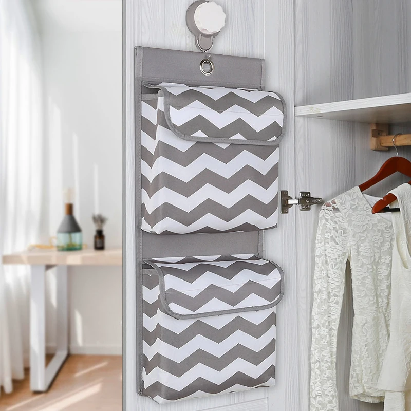 

Waterproof Multi-layer Hanging Bag Wall-mounted Storage bag Small Cloth bag Behind The Door Dormitory Bedroom Wall Storage bag