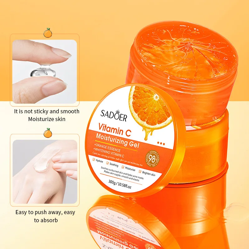 SADOER Vitamin C Moisturizing Aloe Vera Gel Facial Creams Skin Rejuvenating Nourishing Hydrating Face Cream Skin Care Products