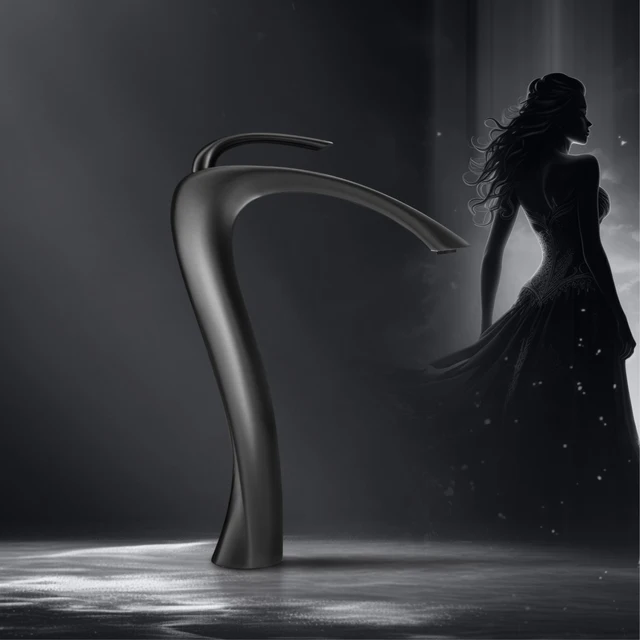 Chrome ทองเหลืองหรูหราห้องน้ํา Vanity ก๊อกน้ําโมเดิร์นดาดฟ้าติดตั้งอ่างล้างหน้าพร้อม Anti-Leak วาล์วเซรามิคร้อน/เย็นควบคุม 3