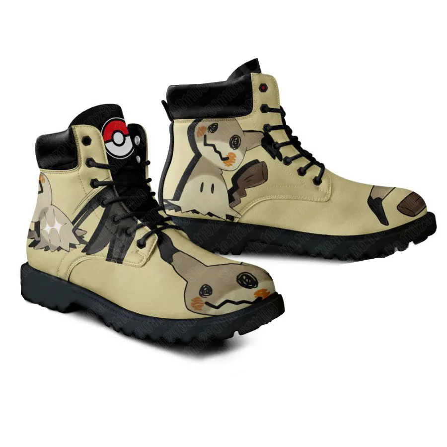 

Mimikyu Pokemon 3D print High Quality men women Shoes Leather Boots Casual Shoes Dropshipping