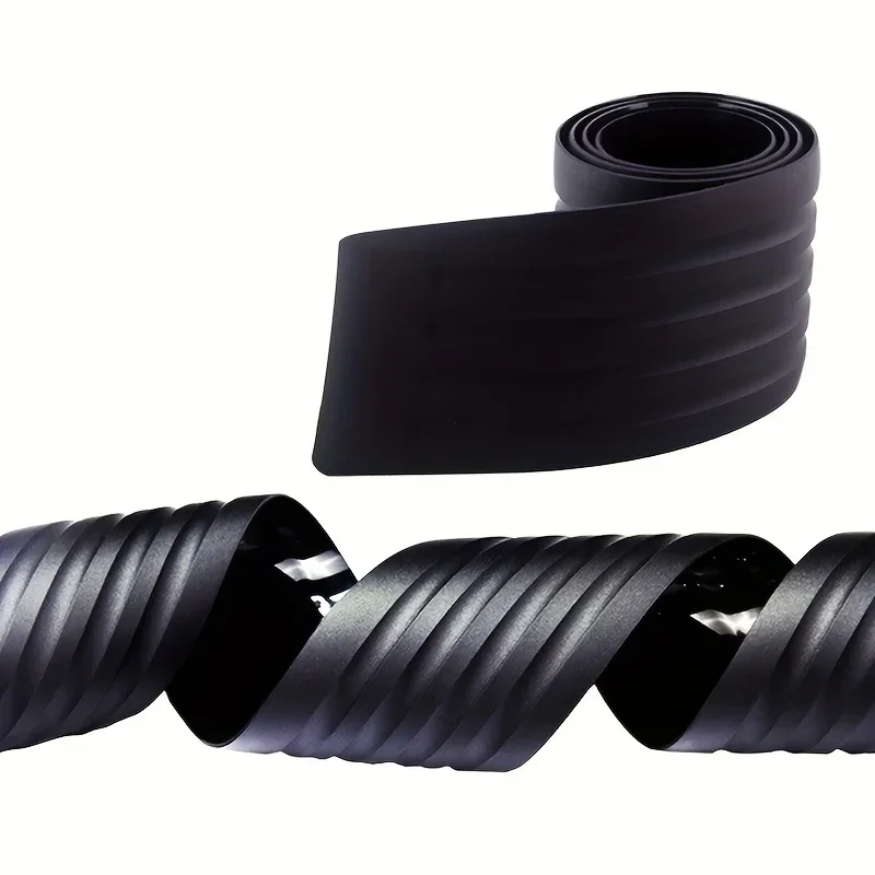 Anti-scratch Car Trunk Door Sill Plate Protector Universal Rear Bumper Guard Rubber Mouldings Pad Trim Cover Strip Car Styling