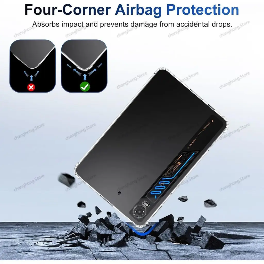 Clear TPU Shockproof Tablet Case with Slim Anti-Scratch Design