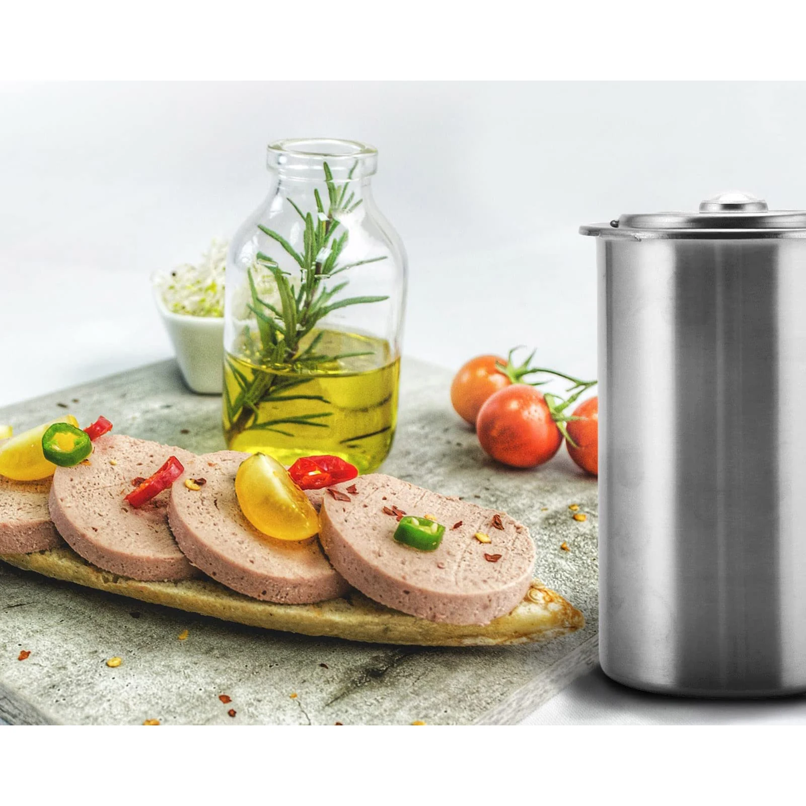 Meat Press Maker Built in Temperature Monitor Meat Press Machine Sandwich  Meat Steamer for Cooking Sandwich Seafood Poultry 