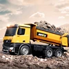 HUINA 1573 Alloy Remote Control Dump Truck 1:14 Simulated Soil Loader 10-Channel Engineering Vehicle Children'S Toy Model 2