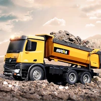 HUINA 1573 Alloy Remote Control Dump Truck 1:14 Simulated Soil Loader 10-Channel Engineering Vehicle Children'S Toy Model 2