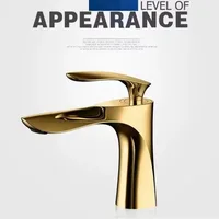 Golden Maple Leaf Single Hole Faucet Basin Faucet For Hot And Cold Household Use Raised Washbasin Washbasin Countertop Basin 3