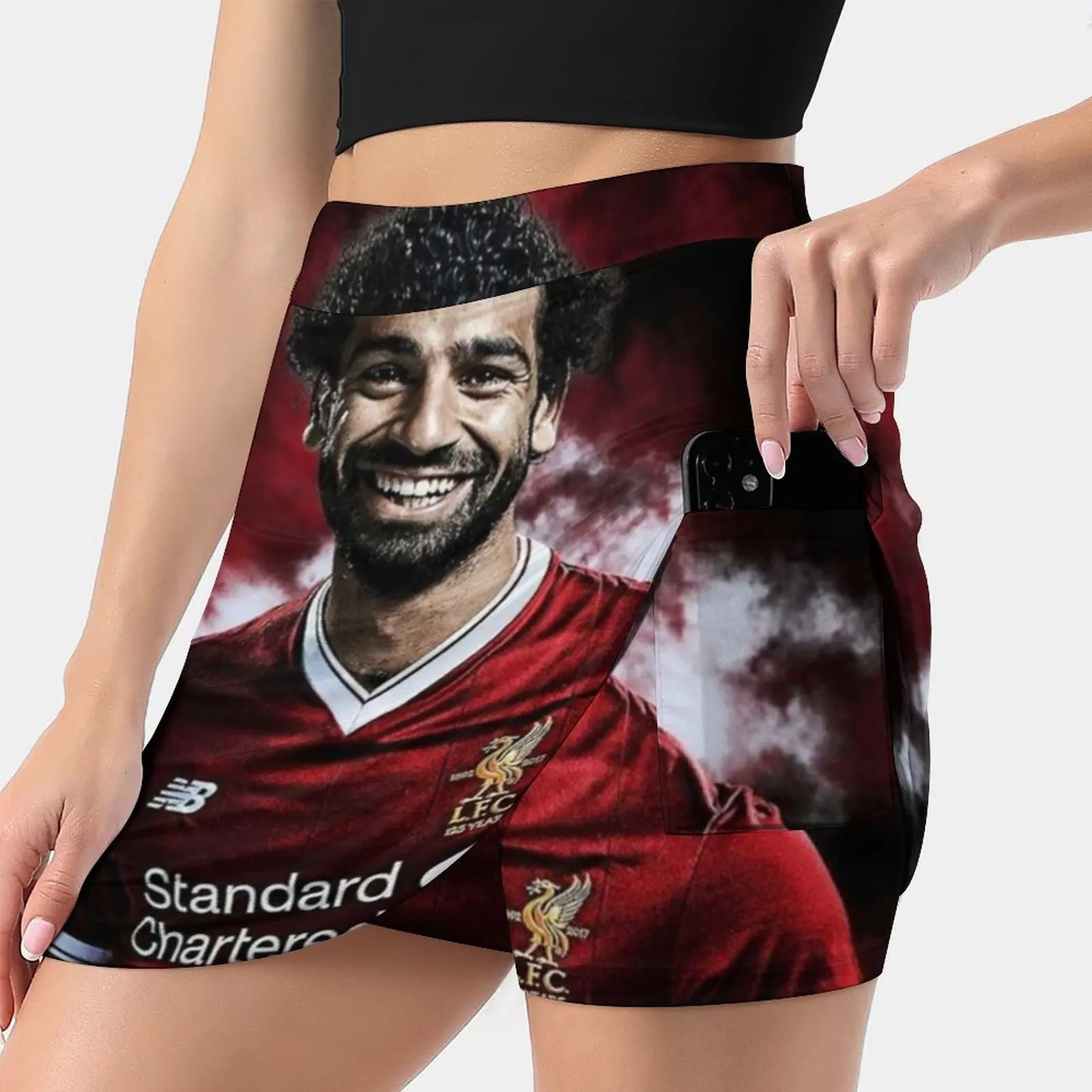 

Mohamed Salah 7 Women's skirt With Hide Pocket Tennis Skirt Golf Skirts Badminton Skirts Running skirts Mohamed Salah Mohamed